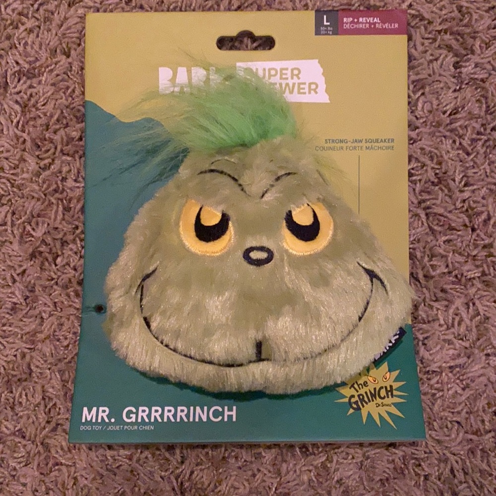 Large dog Grinch toy. NWT.